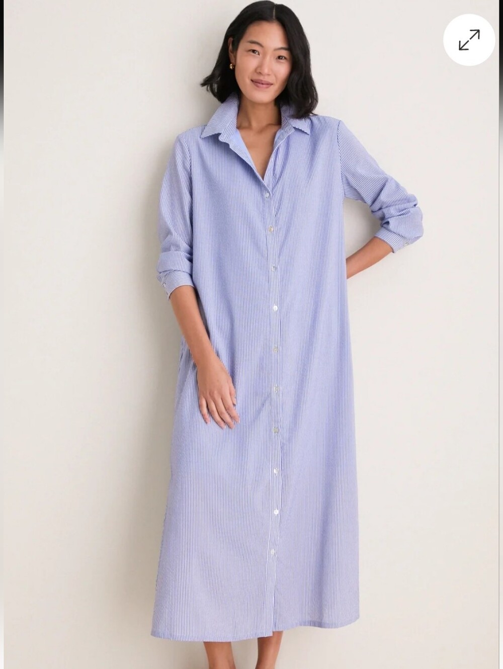 Pomander Place Blue Stripe Griffin Dress, from Tuckernuck Blue Stripe XXL